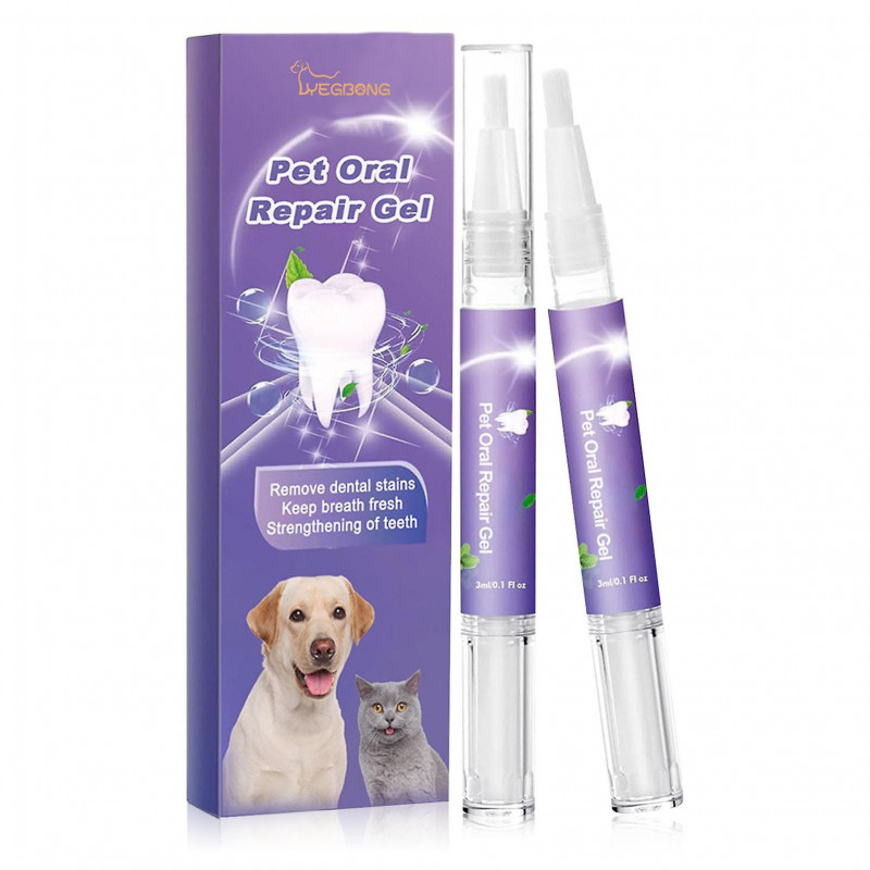 Taches de dents de chat Enlever le gel Fournitures de soins bucco-dentaires professionnels pour la dent de l'animal