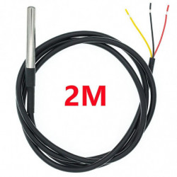 Ds1820 stainless steel package waterproof ds18b20 temperature probe temperature sensor 1m/2m/3m 18b20 for arduino