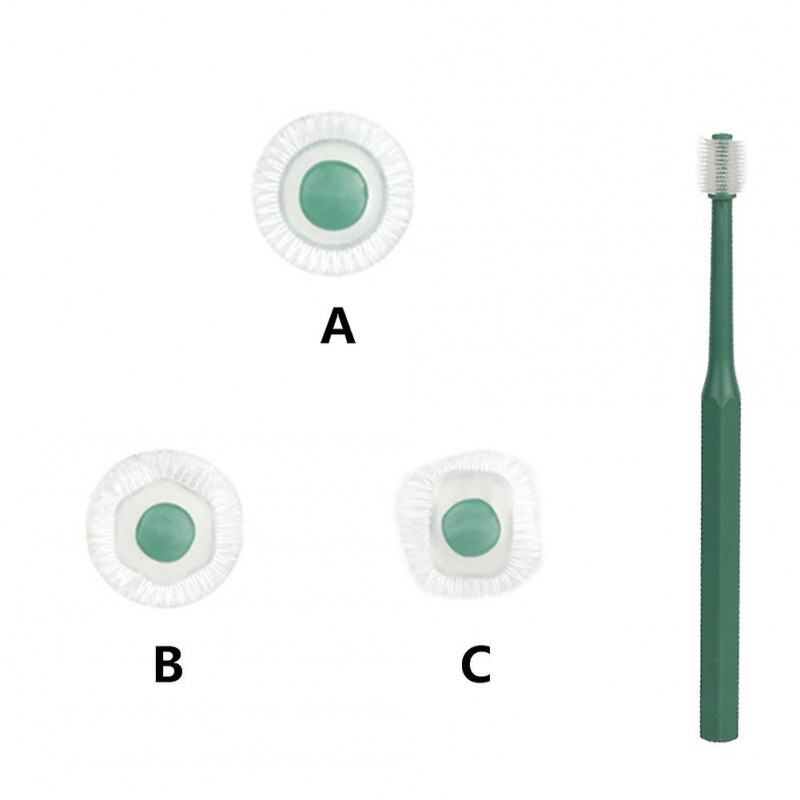 Portable Dog Cat Home Super Soft Durable Geometric Head Pet Toothbrush Oral Care