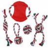13 Pcs Dog Toys Rope Traditional Christmas Elements Dog Toothbrush Clean Teeth