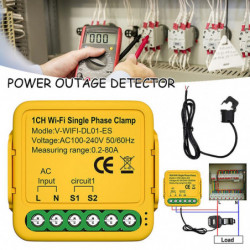Wifi Power Meter Remote Monitors Installation facile Kwh Power Monitoring Tool pour la détection de puissance