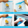 LINJOU Upgraded Car Trash Bag, 45pcs Easy Stick-On Disposable Car Garbage Bags