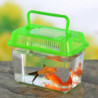 Portable Fish Tank Handheld Aquarium Fish Tank Transparent Turtle Box Pet Hamster Box