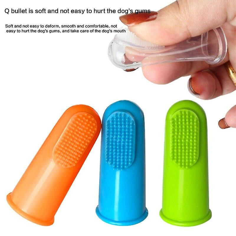 Super Soft Finger Sleeve Toothbrush Pet Toothbrush Dog Toothbrush Cat Breathing Discomfort Calculus Pet Cleaning Tool
