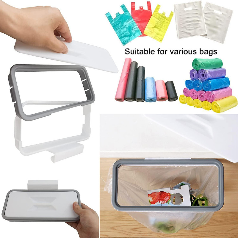 LINJOU Trash Bag Holder with Fixing Clip LINJOU Trash Bag Holder with Fixing Clip