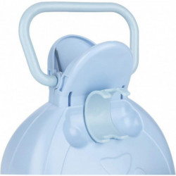 LINJOU Pet Pooper Scooper, Portable Dog Poop Scooper Sanitary Dog Waste Pick Up with Bag Dispenser,blue