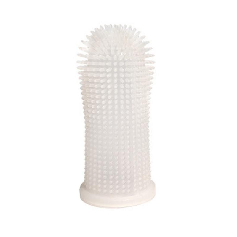 Soft Silicone Pet Brosse à dents Doigt Brosse à dents Mauvaise Haleine Soins Animal Chien Chat