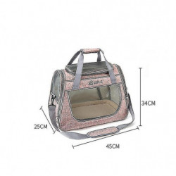 Large Side Window Transparent Mesh Travel One-shoulder Portable Pet Ba