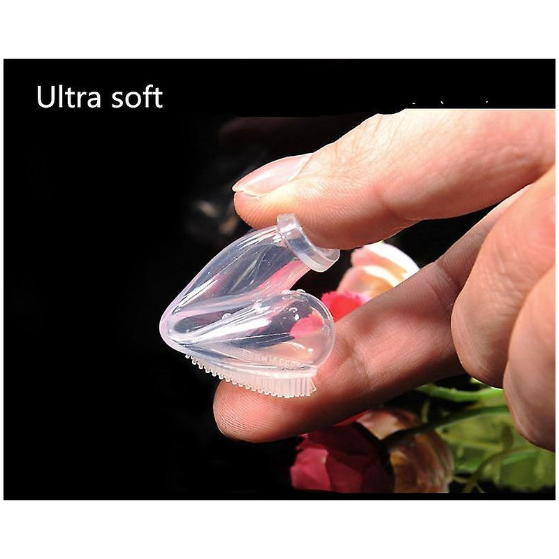 Super soft finger pet toothbrush teddy dog brush off bad breath tartar teeth care dogs cat cleaning supplies pet [...]