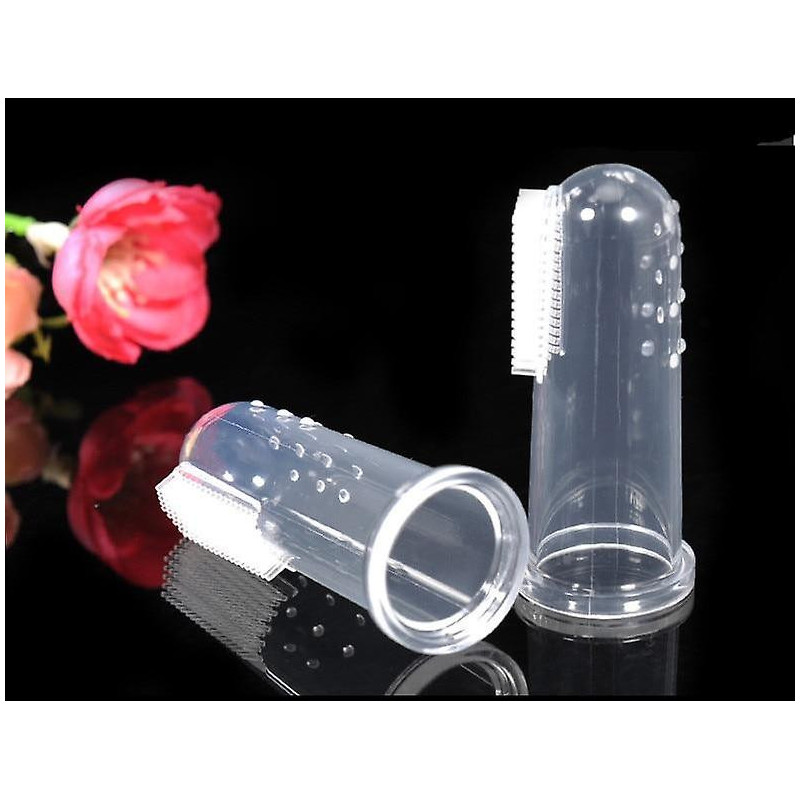 Super soft finger pet toothbrush teddy dog brush off bad breath tartar teeth care dogs cat cleaning supplies pet [...]