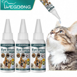 Ingrédients doux 30ml Gouttes Ophtalmiques Nettoyant Pour Chiens Apaisant Hydratant Contour des Yeux Pour