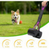 Pelle à caca pliable pour chiens et chats Pet Long Handle Pooper Scooper, facile à ramasser caca, noir et violet [...]