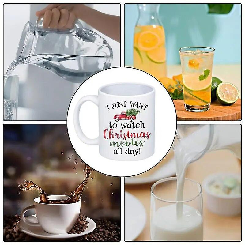 Holiday coffee mug drinking mug coffee mug funny christmas movie watching mug i just want to watch christmas [...]