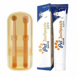 Pet Tongue Brush Set With Toothpaste Odor/tartar Removing Pet Tooth Set For House