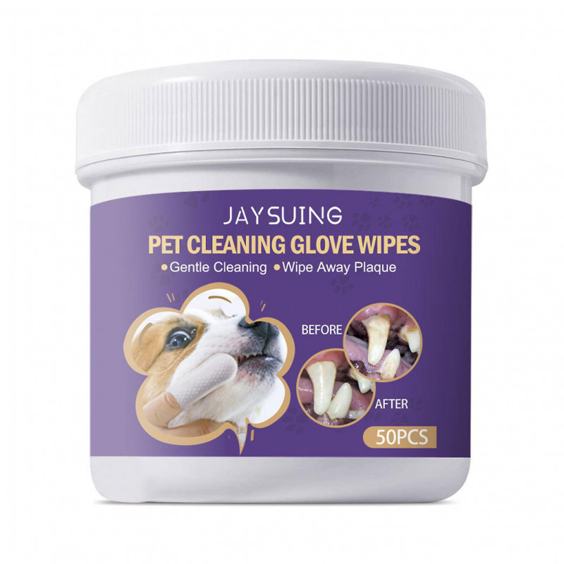 Lingettes dentaires propres pour animaux de compagnie Lingettes pour animaux de compagnie extra épaisses et douces [...]