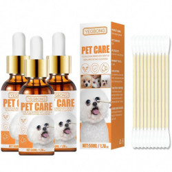 3 Pcs Gouttes Pour Yeux Pour Animaux De Compagnie Apaisant Hydratant Chiot Chaton Lavage Des Yeux Larme Taches [...]