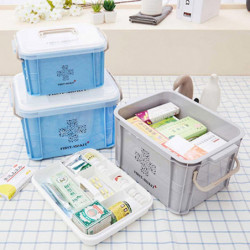 Trousse de premiers soins Trousse d’urgence Grande capacité Boîte à médicaments Conteneur Organisateur d’entreposage Trousse de premiers soins Trousse d’urgence Grande capacité Boîte à médicaments Conteneur Organisateur d’entreposage