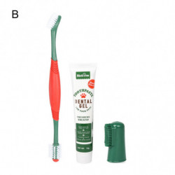 1 Set Pet Toothbrush Reduce Tartar Oral Cleaning Portable Pet Toothpaste Dog Tooth Cleaning Products