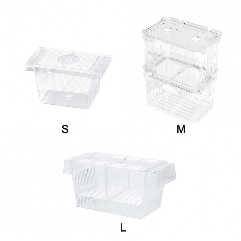Fish Breeding Box Isolation Clownfish Shrimp ABS Aquarium Tank With Suction Cups