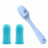 3pcs/set Teeth Cleaning Dog Finger Toothbrush Flexible Reusable Soft Silicone
