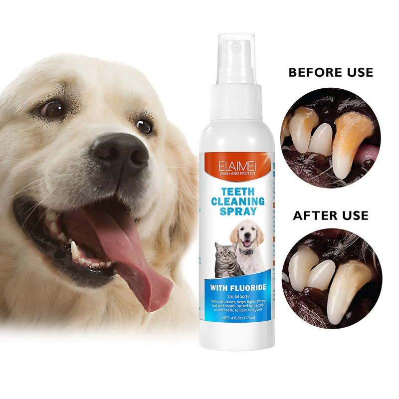 120ml Pet Oral Spray Ingredient Safety Natural Materials Pet Cat Dog Breath Freshener Oral Treatment