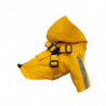 Pet Raincoat Hooded Design Reflective Strip Adjustable Buckle Zipper Closure Back Pocket Waterproof