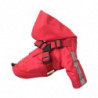 Pet Raincoat Hooded Design Reflective Strip Adjustable Buckle Zipper Closure Back Pocket Waterproof