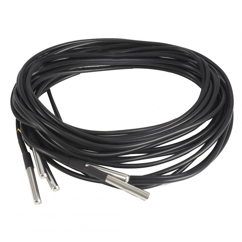 5pcs Waterproof Ds18b20 Temperature Sensor, Digital Temperature Thermal Cable Temperature (-55- +1