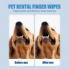 Yegbong Pet Teeth Finger Wipes Dog Bad Breath, Tartar And Yellow Cleansing Oral Care Finger Covers Bf