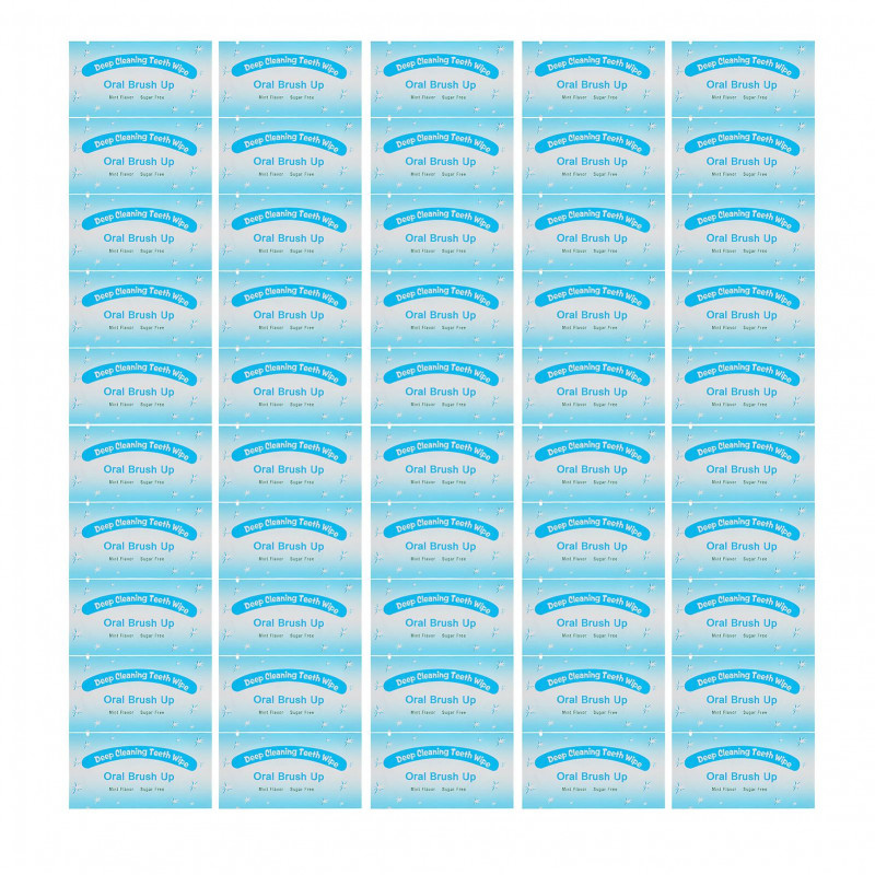 2024 50pcs Disposable Finger Teeth Wipes Travel Portable Cleaning Dirt Removal Dental Wipes