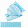 2024 50pcs Disposable Finger Teeth Wipes Travel Portable Cleaning Dirt Removal Dental Wipes