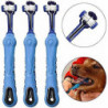 Brosse à dents pour chien pour les soins dentaires des animaux de compagnie - Triple brosse à dents - Conception [...]