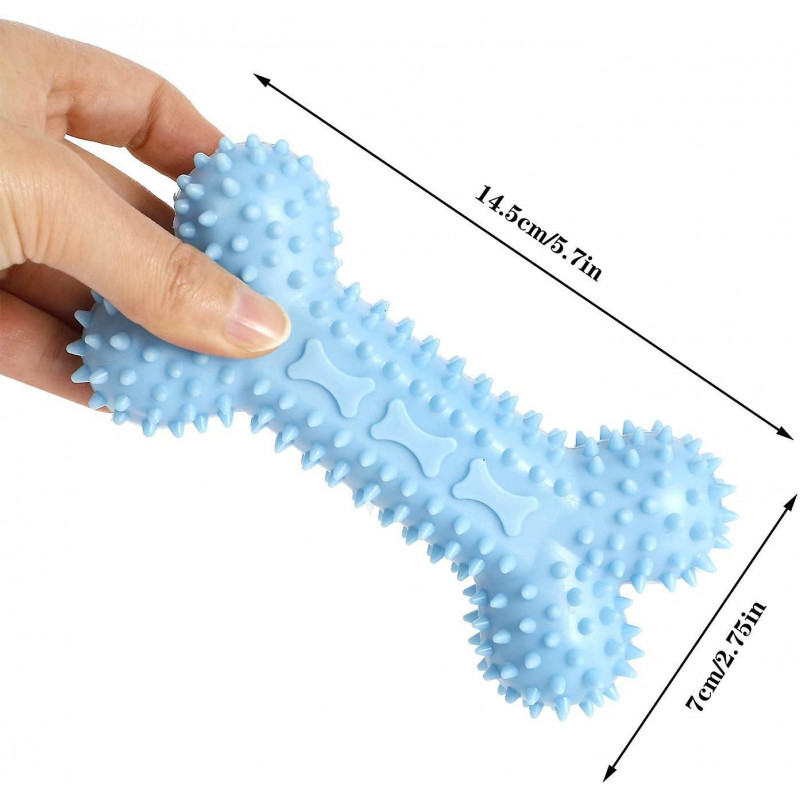 3 Pcs Jouets à mâcher pour chiens, Bâtonnets de brosse à dents pour animaux de compagnie en forme d’os, Nettoyage [...]