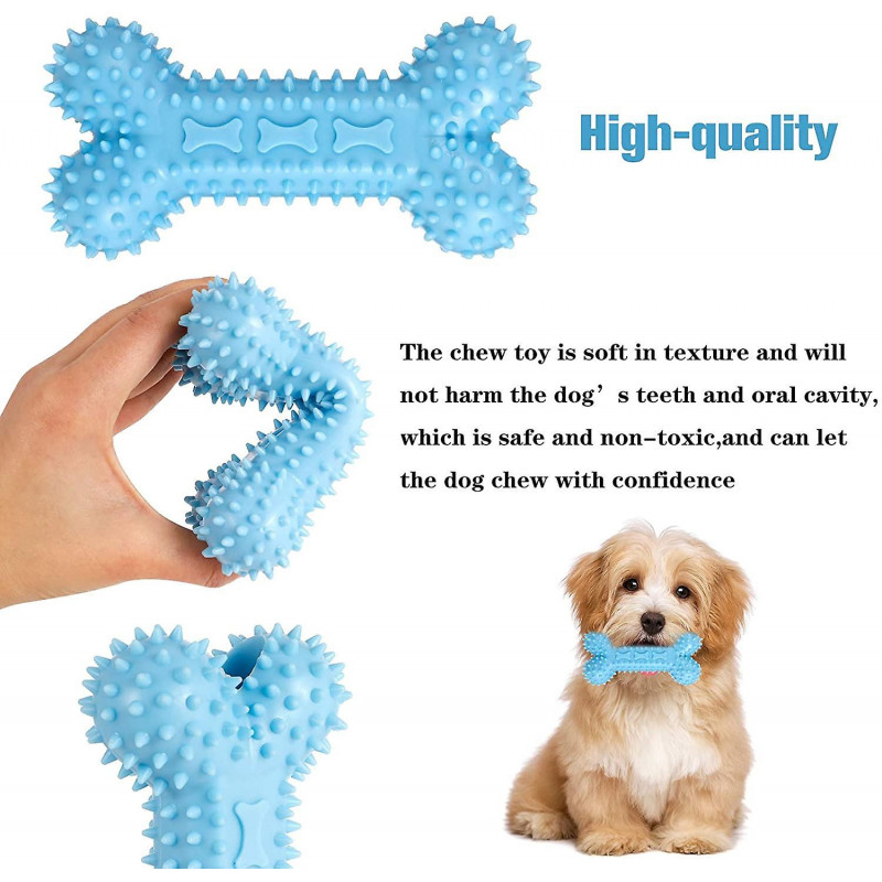 3 Pcs Jouets à mâcher pour chiens, Bâtonnets de brosse à dents pour animaux de compagnie en forme d’os, Nettoyage [...]