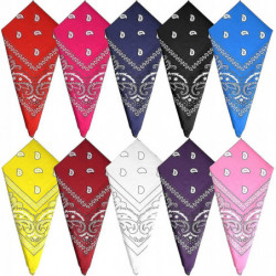 10pcs Paisley Bandanas Assortiment Cowboy Bandanas Unisexe Nouveauté Imprimer Tête Wrap Cadeau