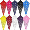 10pcs Paisley Bandanas Assortiment Cowboy Bandanas Unisexe Nouveauté Imprimer Tête Wrap Cadeau
