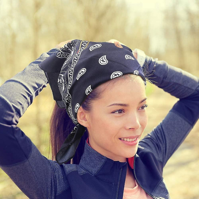 10pcs Paisley Bandanas Assortiment Cowboy Bandanas Unisexe Nouveauté Imprimer Tête Wrap Cadeau