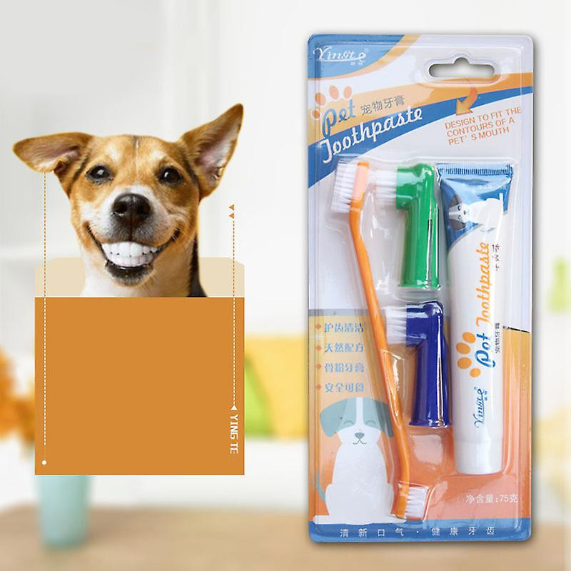 Pet pour chien brosse à dents brosse dentifrice produits mous silicone doigt tartre