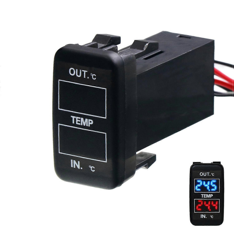 Dual Temperature Display Inside and Outside the Car Dual Temperature Sensor for Toyota Corolla Reiz