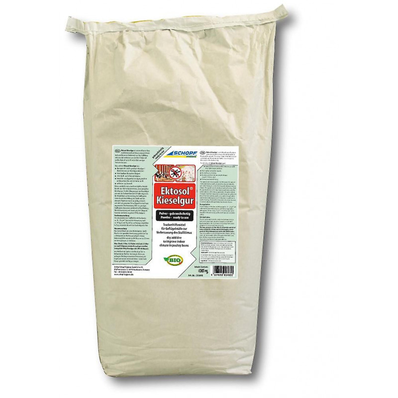 SCHOPF Hygiene® Ektosol® Kieselgur - zur Verbesserung des Stallklimas, 10 kg