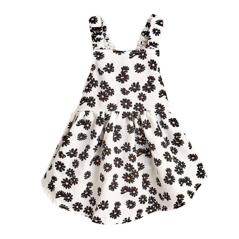 Pet Dress Super Soft Sleeveless Good Elasticity Thin Floral Print Summer Vest Dog Cat Princess Skirt