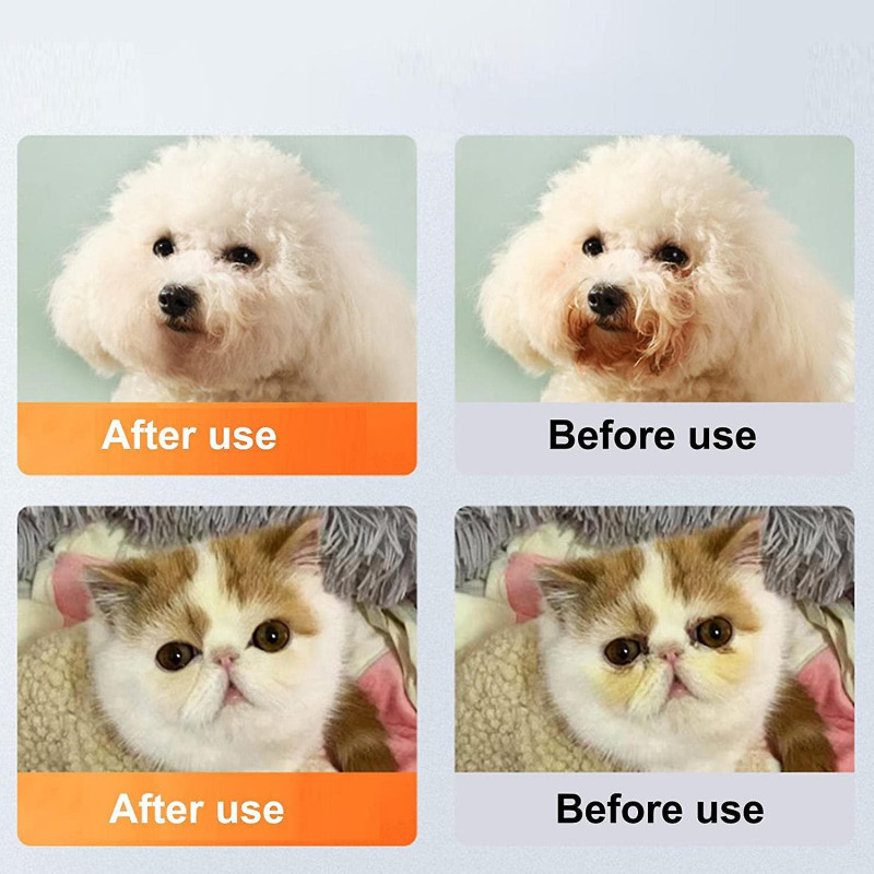 Tear Stain Liquid,Protective Tear Stain Remover for Dogs with Mild formula - 30ml Pet Eye Cleaner Tear Trace Oral [...]