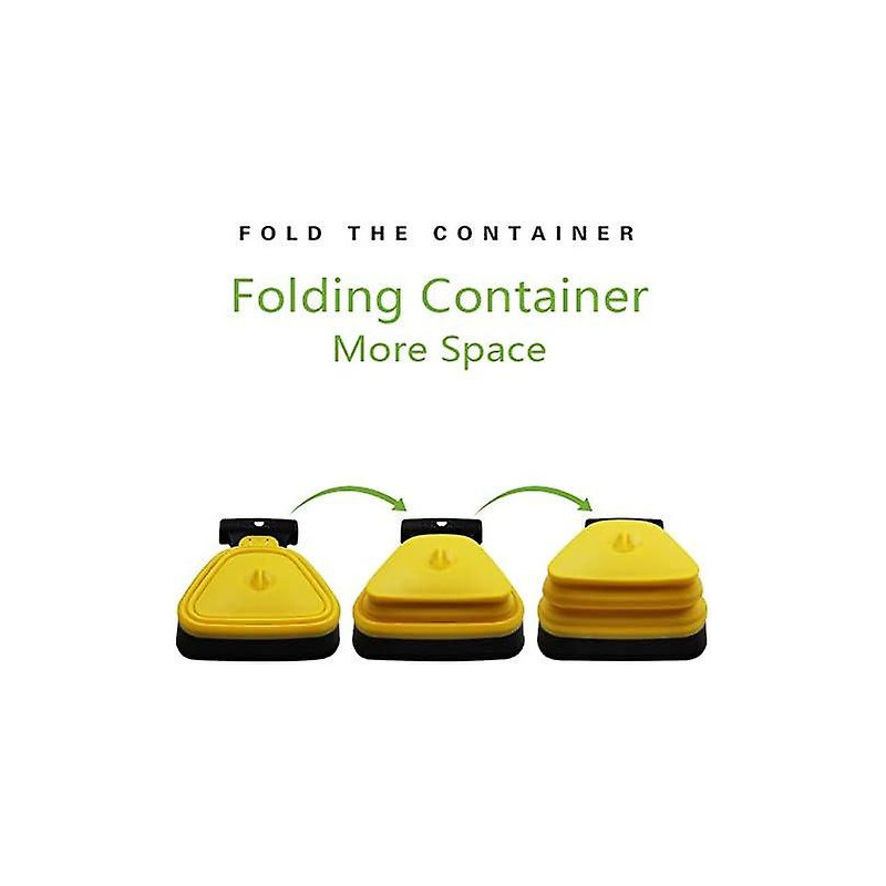 Foldable Portable Pet Pooper Scooper With Bag Dispenser And Bags, Poop Scoop Set,yellow