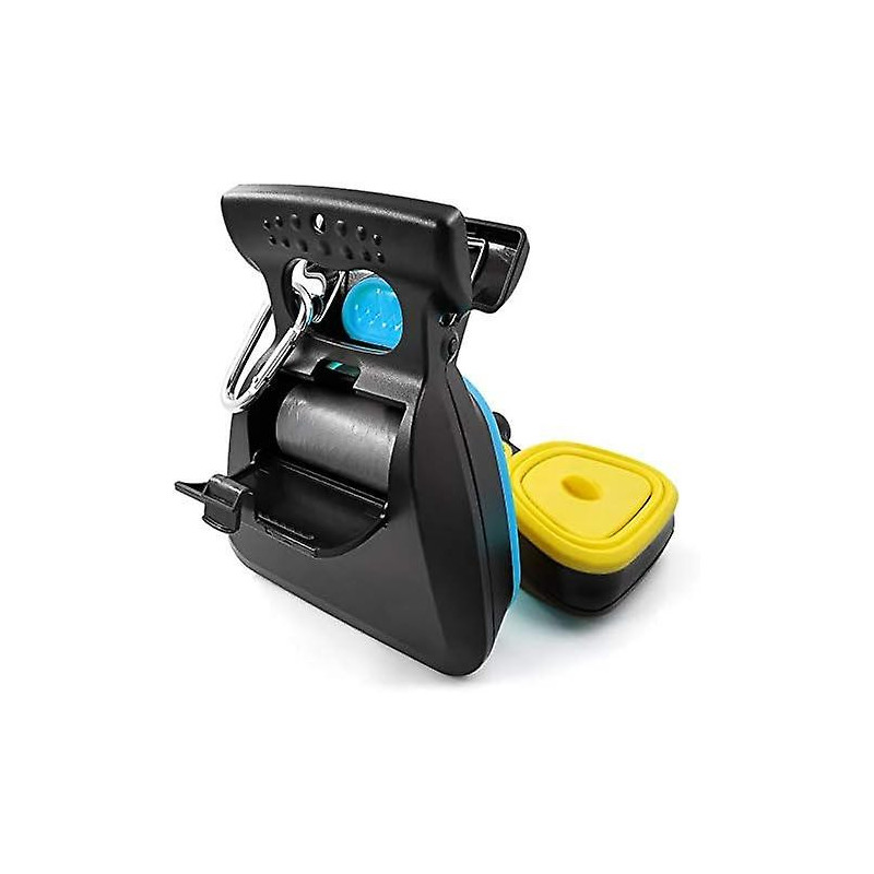 Foldable Portable Pet Pooper Scooper With Bag Dispenser And Bags, Poop Scoop Set,yellow