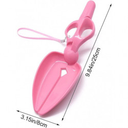 LINJOU Portable Pet Pickup Clip Scissor Shape Pet Waste Picker for Cleaning Dogs Cats Poo Waste,pink LINJOU Portable Pet Pickup Clip Scissor Shape Pet Waste Picker for Cleaning Dogs Cats Poo Waste,pink