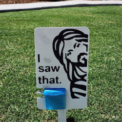 Character Sign with Bag Holder, Dog Lawn Sign, Please Clean Up After Your Pet Character Sign with Bag Holder, Dog Lawn Sign, Please Clean Up After Your Pet