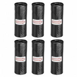 Pet Waste Bags Leak Proof Thick Strong Portable Dog Poop Bags for Dogs Cats 6 Rolls Black Pet Waste Bags Leak Proof Thick Strong Portable Dog Poop Bags for Dogs Cats 6 Rolls Black