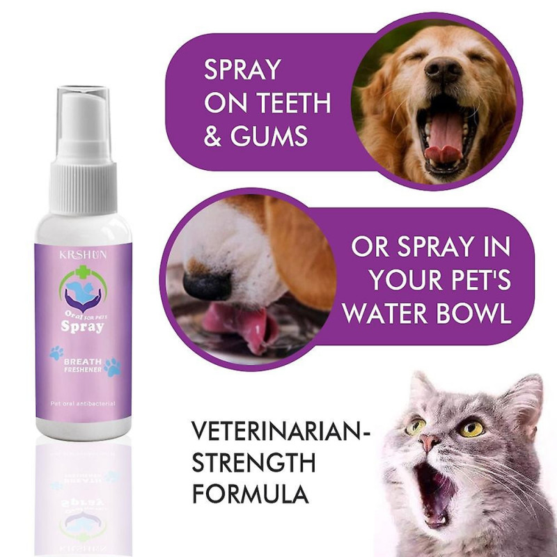 Dog Oral Deodorant Spray Gum Disease Mouth Freshener Pet Dental Spray Antibacterial Cats Dogs Cleaning Accessories [...]