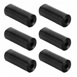 Pet Waste Bags Leak Proof Thick Strong Portable Dog Poop Bags for Dogs Cats 6 Rolls Black
