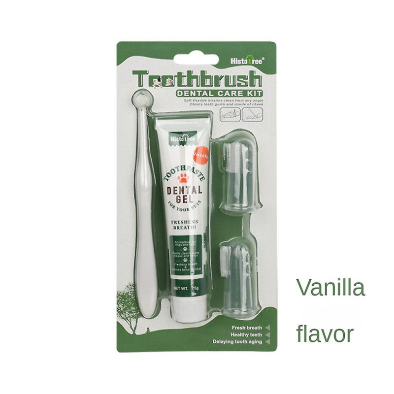 2024 Toothbrush Toothpaste Kit Finger Brush Clean Teeth Mouth Dental Care Cat Dog